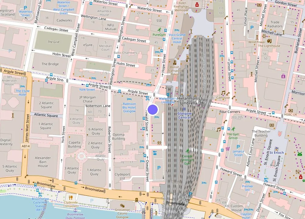 Map: Motel One Glasgow